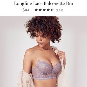 ThirdLove 38D Long Line Lace Balconette Bra